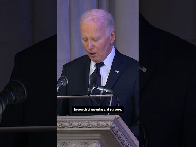 ⁣Biden reflects on Carter's life