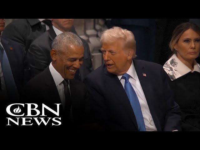 ⁣Strange Bedfellows: Trump and Obama Hit it Off at Carter Funeral