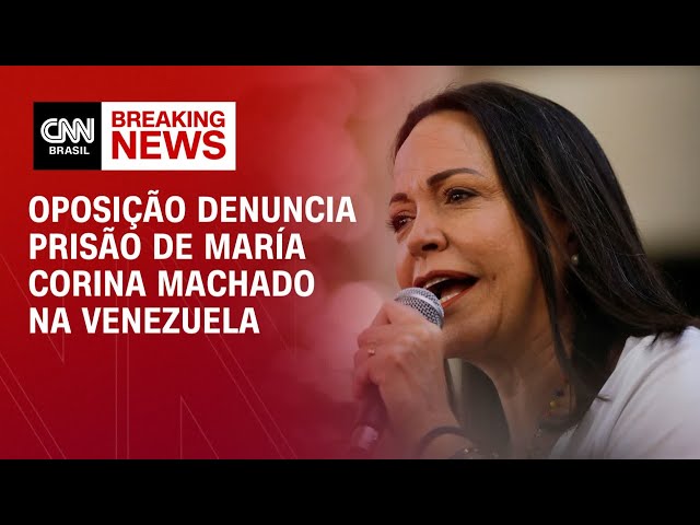 ⁣Oposição denuncia prisão de María Corina Machado na Venezuela | CNN 360°