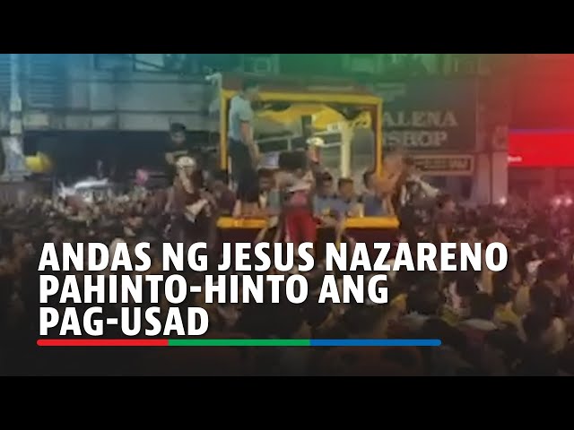 ⁣SELFIE BALITA: Andas ng Jesus Nazareno pahinto-hinto ang pag-usad