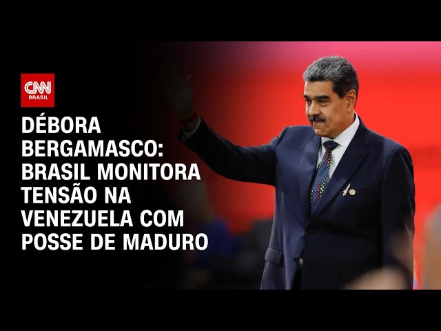 ⁣Débora Bergamasco: Brasil monitora tensão na Venezuela com posse de Maduro | CNN 360º