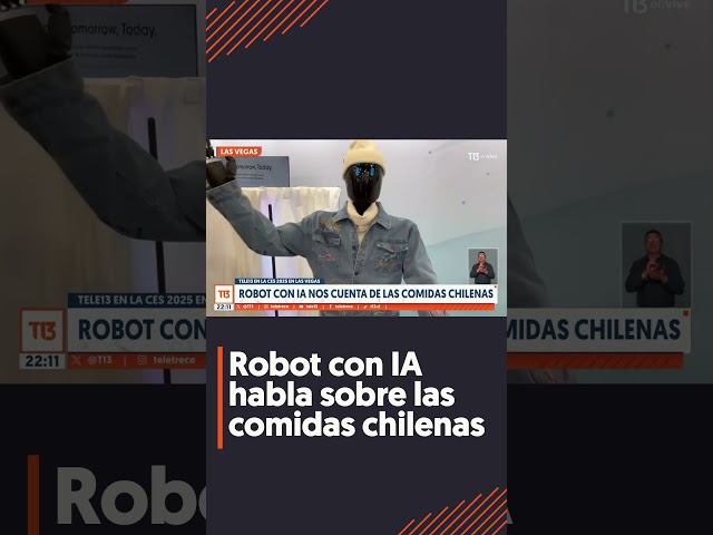 ⁣Robot con IA responde preguntas sobre Chile en la CES 2025