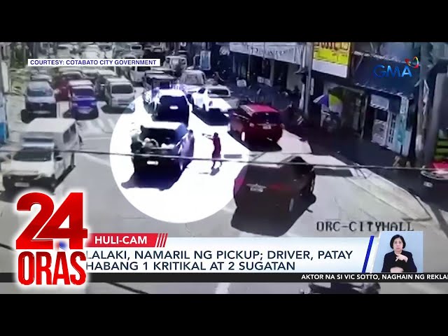 ⁣Lalaki, namaril ng pickup; driver, patay habang 1 kritikal at 2 sugatan | 24 Oras