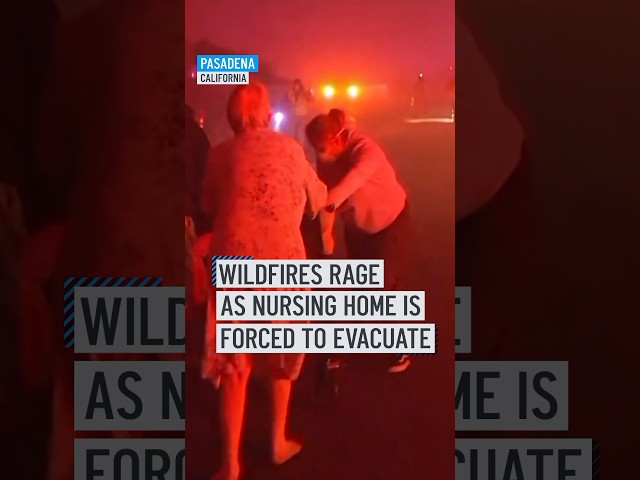 ⁣Pasadena nursing home evacuated during California fires