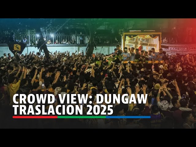 ⁣Crowd view: Dungaw Traslacion 2025