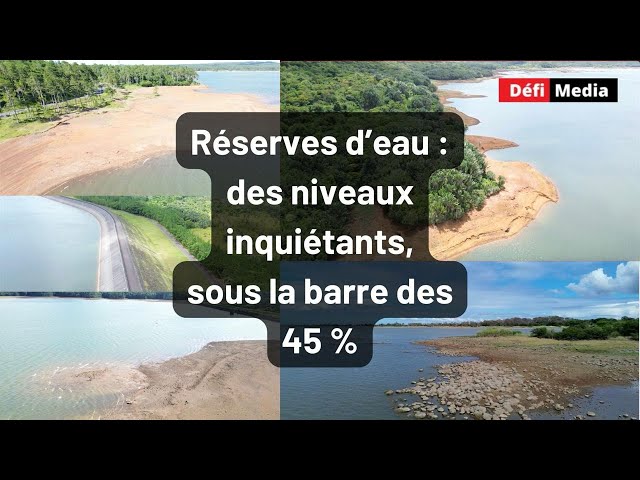 ⁣Réserves d’eau : des niveaux inquiétants, sous la barre des 45 %