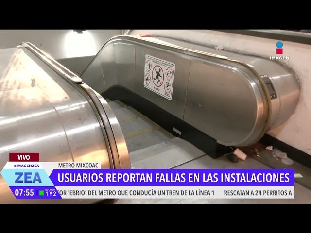 ⁣Reportan que escalera eléctrica del Metro Mixcoac no funciona desde hace meses | Francisco Zea