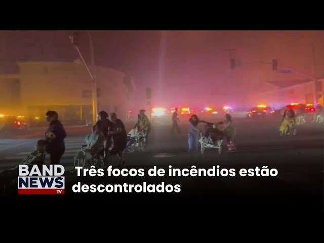 ⁣Seis focos de incêndio seguem ativos na califórnia | BandNewsTV