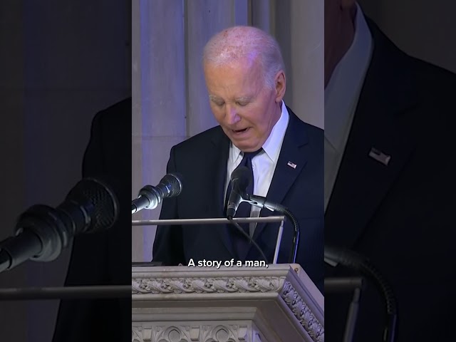 ⁣Biden delivers former President Carter's eulogy: 'The man had character'