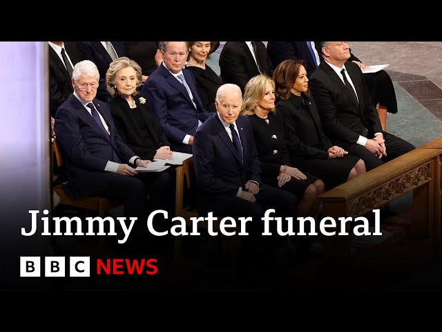 ⁣Joe Biden praises Jimmy Carter's character at former US president's state funeral | BBC Ne