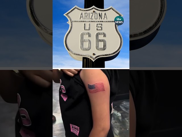 ⁣Nine-year-old girl who got Trump-inspired tattoo returns to Arizona for a touch-up | ITV News