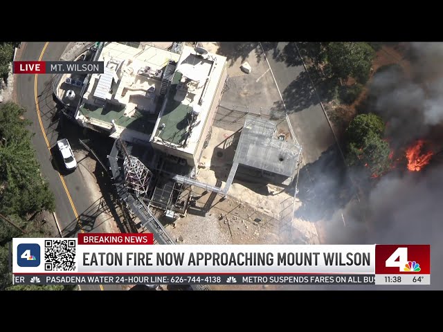 ⁣TV news engineer remains calm as wildfire comes dangerously close to Mt. Wilson tower