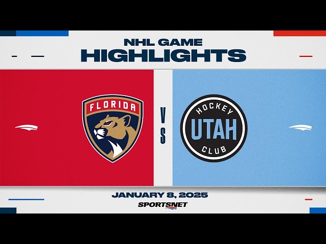 ⁣NHL Highlights | Panthers vs. Utah HC - January 8, 2025