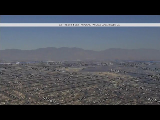 ⁣Live: NewsChopper4 is over the LA County wildfires