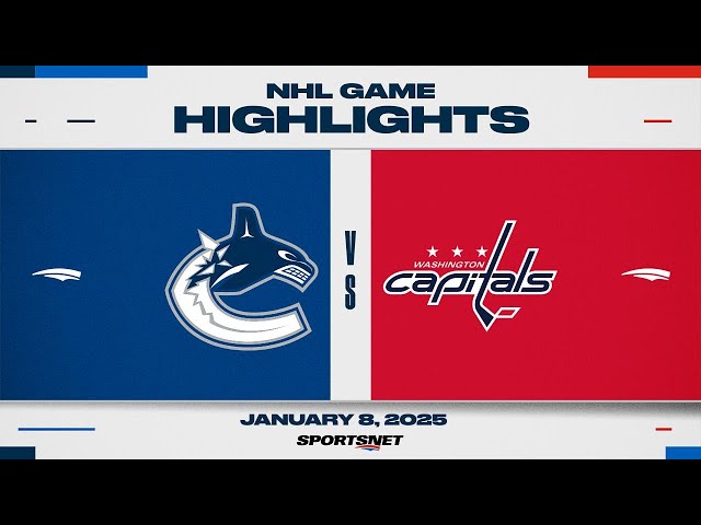 ⁣NHL Highlights | Capitals vs. Canucks - January 8, 2025