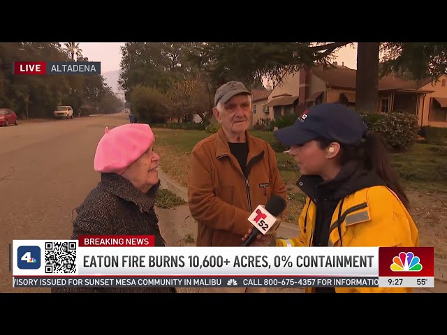 ⁣"I think it's not there"; Elderly Altadena couple journeys back to presumably lost ho