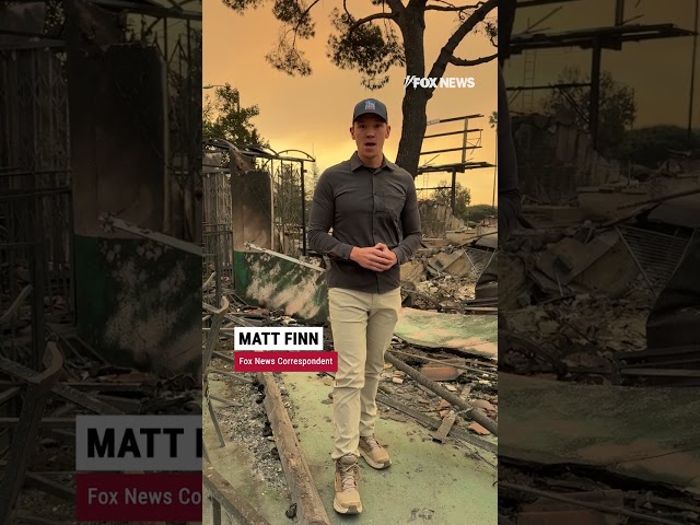 ⁣Shocking video shows homes demolished by devastating California wildfires