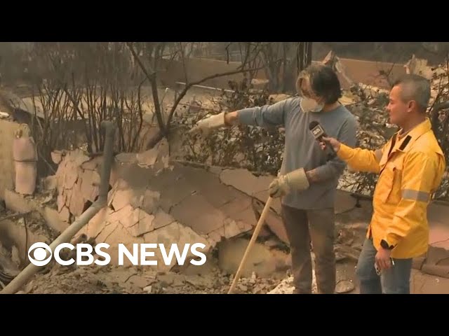 ⁣What California residents found after fires ravaged their homes in Los Angeles County