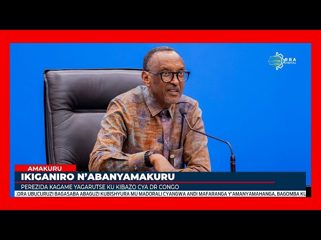 ⁣Perezida Kagame yavuze ko ikibazo cya M23 kitakemuka abayobozi bifotoreza ku masezerano