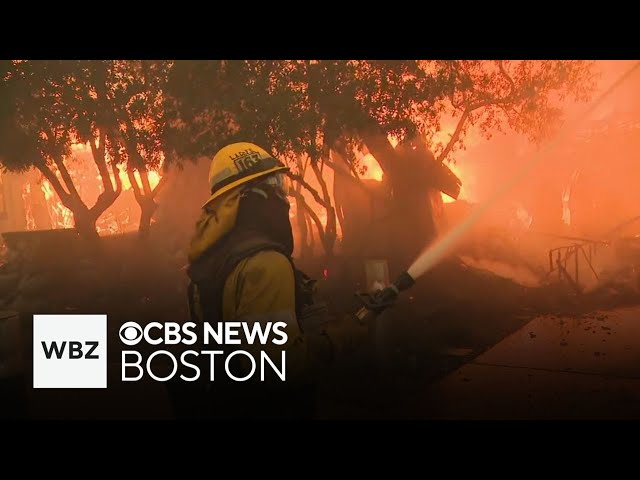 ⁣What it's like for crews battling the wildfires in Los Angeles area