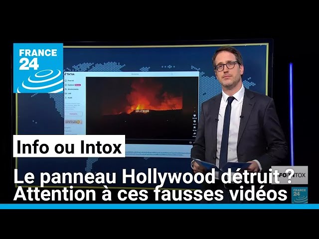 ⁣Le panneau Hollywood détruit ? Attention à ces fausses vidéos • FRANCE 24