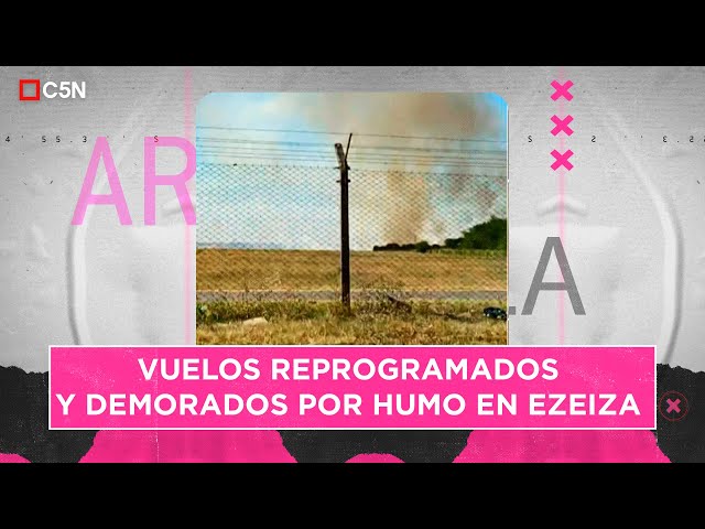 ⁣VUELOS REPROGRAMADOS y DEMORADOS por HUMO en EZEIZA