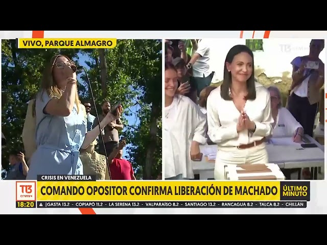 ⁣Revelan imágenes de la detención de María Corina Machado