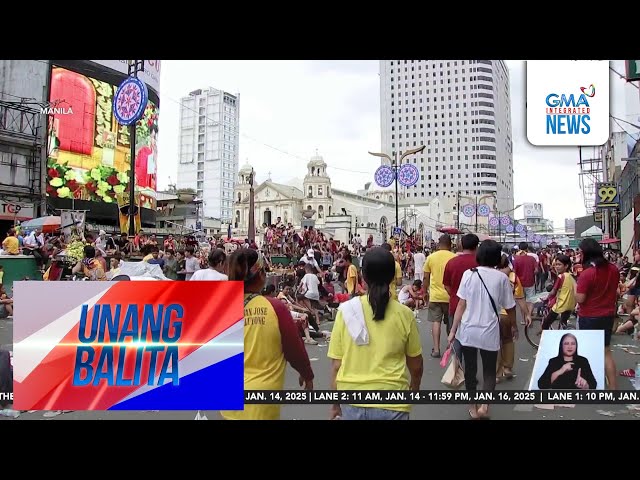 ⁣Ilang deboto, matiyagang nag-abang sa prusisyon ng Poong Jesus Nazareno | Unang Balita