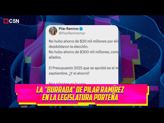 ⁣La "burrada" de PILAR RAMÍREZ en la legislatura sobre el PRESUPUESTO del GOBIERNO PORTEÑO