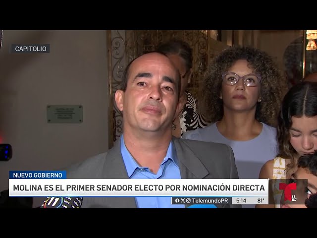 ⁣Eliezer Molina se emociona tras jurar como senador