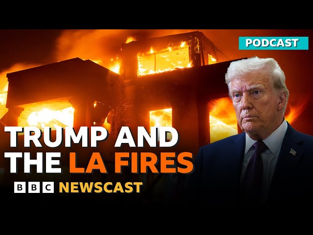 ⁣Who does Donald Trump blame for the LA fires? | BBC Newscast