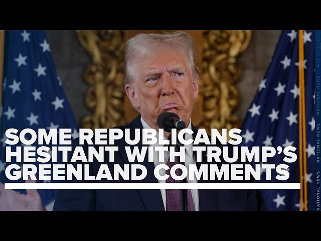 ⁣Some Republicans hesitant about Trump's desire for US to acquire Greenland