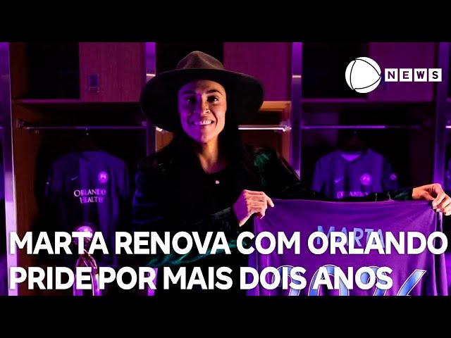 ⁣Marta renova com Orlando Pride por mais dois anos