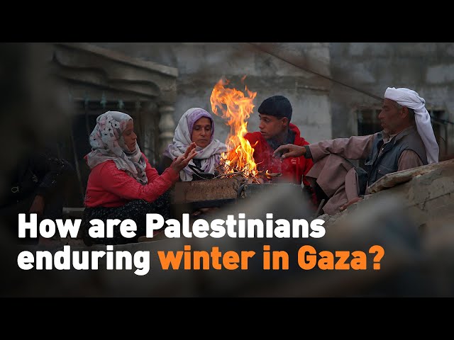 ⁣How are Palestinians enduring winter in Gaza?