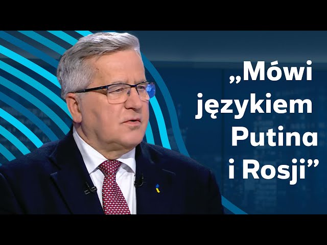 ⁣"Podlizuje się Trumpowi" - Komorowski komentuje wypowiedź Nawrockiego o Ukrainie