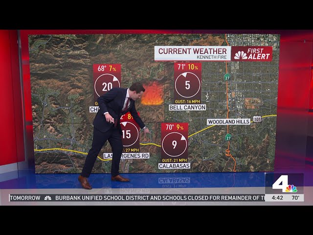 ⁣First Alert Forecast: 4 p.m. Thursday wildfire update