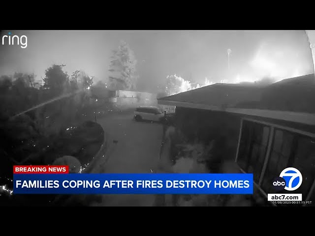 ⁣Couple who lost home to Eaton Fire witnessed destruction on their Ring camera