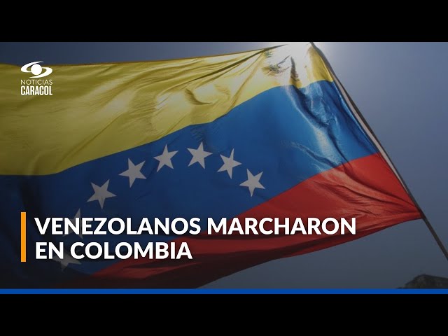 ⁣Así transcurrieron las manifestaciones de venezolanos en Colombia en contra del régimen de Maduro