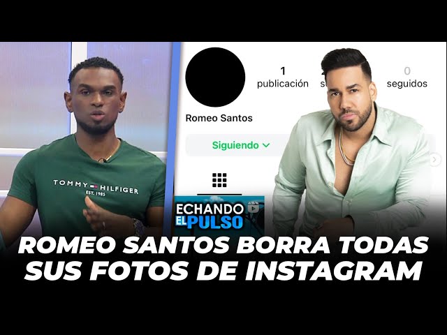 ⁣Romeo Santos borra todas sus fotos de instagram luego de llenar el Centro Olímpico 4 veces