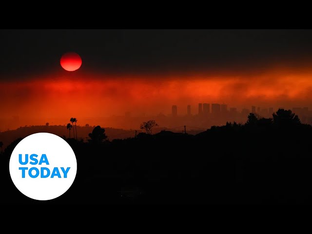 ⁣Powerful images from the Los Angeles wildfires | USA TODAY