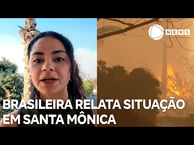 ⁣Brasileira relata situação em Santa Mônica, na Califórnia