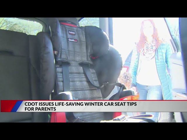 ⁣CDOT shares reminder about winter coats and kids in carseats