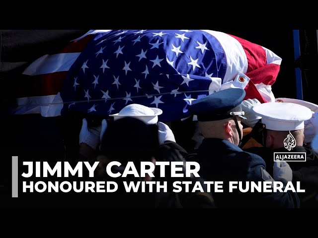 ⁣Jimmy Carter honoured with state funeral in Washington, DC