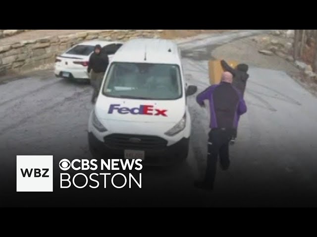 ⁣FedEx driver ambushed in Harvard, package stolen