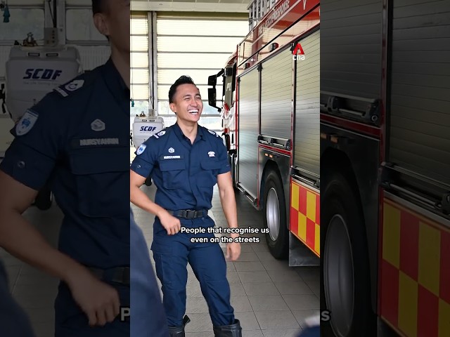 ⁣The team behind Tampines Fire Station's viral videos