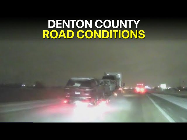 ⁣Dallas Weather: Treacherous Road Conditions in Denton County