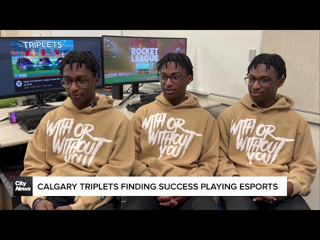 ⁣Calgary triplets finding success with Esports