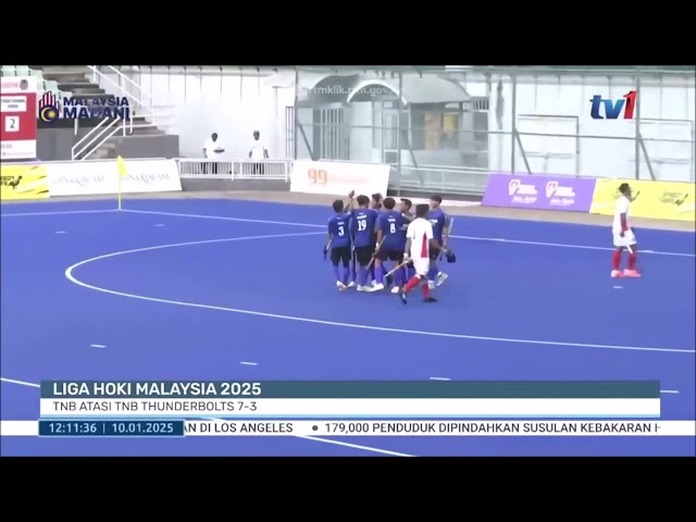 ⁣10 JAN 2025 - BERITA TGH HARI - LIGA HOKI MALAYSIA 2025: TNB ATASI THUNDERBOLTS 7-3