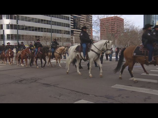 ⁣National Western Stock Show Parade takes place in downtown Denver