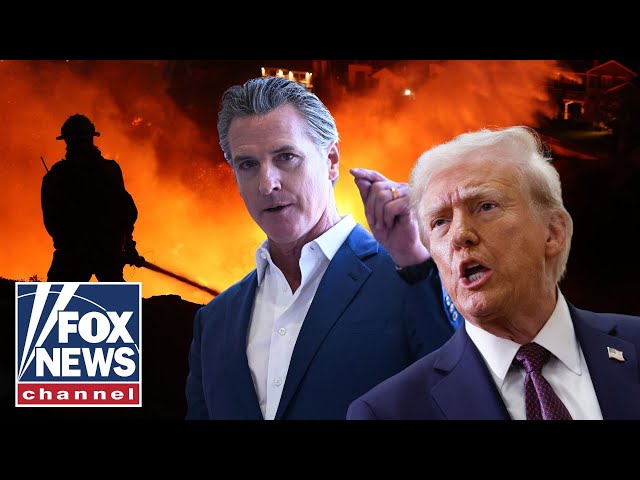 ⁣WAR OF WORDS: Trump and Newsom argue over California wildfires disaster